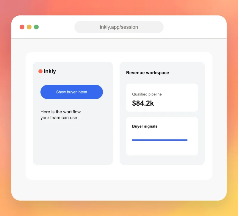 A standalone Inkly guided product demo